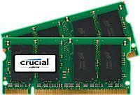 Crucial 2GB kit (1GBx2) Upgrade for a Apple MacBook 2.16GHz Intel Core Duo (13-inch White) System (DDR2 PC2-5300, Non-ECC,)