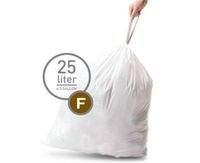 Simplehuman Bin Trash Can Bags Liners New 25l Litres Size F Box Pack of 20