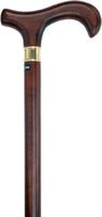 Extra Long, Super Strong Derby Walking Cane (Brown-Brown)