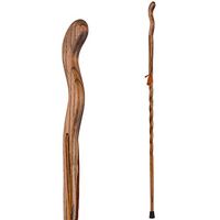 Brazos 41" Fitness Walker Oak Walking Stick Trekking Pole Cane, Brown, Made in the USA