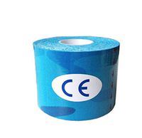 Binglinghua 1 Roll Waterproof Cotton Elastic Kinesiology Sports Tape Muscle Pain Care Therapeutic Muscle Tapes (10cmX5m, Blue- camo)