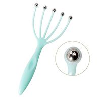 Head Massager Steel Ball Five-jaw Massage Release Pressure Deep Relaxation Light and Convenient for Everyone,Green