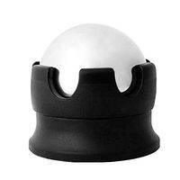 MAZEL Massage Ball Cold Hot Manual Roller Massager,Self Therapy Tool for Shoulder,Neck,Body,Back Pain Relief,Stainless Steel Gel Ball (Black)
