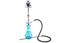 1 hose 22" Blue Hookah shisha nargila bar narguile nargile glass vase wholesale
