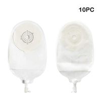 Drainable Pouches - Ostomy Bags With Closure For Colostomy Ileostomy Stoma Care, Cut-To-Fit, One-Piece System (10PC)