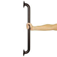 Vive Metal Grab Bar - Balance Handrail Shower Assist - Bathroom, Bathtub Mounted Safety Hand Support Rail - Stainless Steel Wall Mount for Handicap, Bath Handle, Elderly, Disabled, Injury (24 Inch)