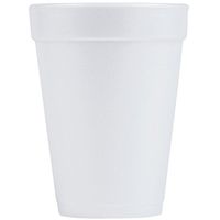 Dart Big Squat Large Styrofoam Foam Cup White 14 oz. | 1000/Case