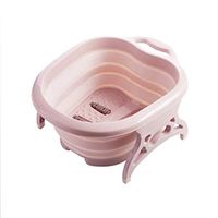 MFWFR Footbath, Telescopic dip Foot Bucket Outdoor Simple Foam Foot Bucket dip Foot Basin Folding Foot Bath Thickening Household Basin Silica Gel