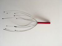 Manual Scalp Massager and Head Scratcher (Red)