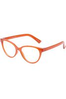 The Book Club The Art of Snore Blue Light Filter Reading Glasses (+1.5 Strength) Saffron 1.50 Reader Glasses