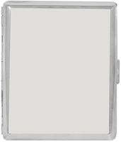 Silver Reflective (Full Pack 100s) Metal-Plated Cigarette Case & Stash Box