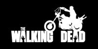 Daryl Dixon Walking Dead Motorcycle WHITE Vinyl Car/Laptop/Window/Wall Decal