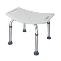 Shower Stool Ergonomic with Height Adjustable Aluminium Bath Stool Shower Seat Chair Non-slip with Shower Head Holder Bath / Shower Chair , A