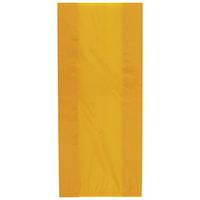 UNIQUE PARTY Cello Treat Bags with Ties (Pack of 30) (One Size) (Orange)