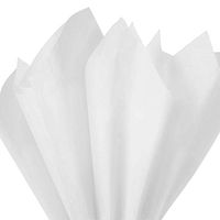 Basic Solid White Bulk Tissue Paper 15 Inch x 20 Inch - 200 Sheets by COTU