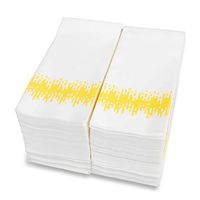 Disposable Hand Towels | Decorative Bathroom Napkins | Soft and Absorbent Linen-Feel Paper Guest Towels for Dinner, Wedding, Kitchen, Holiday Party | Bathroom Napkins Guest Disposable | Pack Of 100