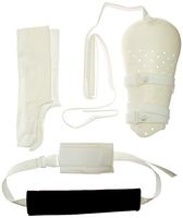 Sammons Preston Pre-Formed Long Humerus Fracture Brace, Long Medium, Humeral Splint, Arm Sling, Two Piece Set, Hook & Loop Strap, Easily Adjustable Straps, Lined with Foam for Comfort, Humeral Cuff