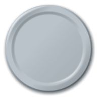 Creative Converting Touch of Color 24 Count Paper Banquet Plates, Shimmering Silver