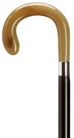 Men Crook Cane Black Maple Shaft, Horn Handle  -Affordable Gift! Item #HAR-9121231