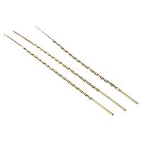 Iumer 4 Pcs Earwax Hooks Stainless Steel Metal Handle Earwax Shovel Spoons Earpick Professional Ear Picking Tools,Brass 3 Piece Set