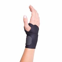 DonJoy Advantage DA161WW01-BLK Wrist Wrap for Sprains, Strains, Soreness, Stiffness, Wrap-Around, Lightweight Neoprene for Compression, Warmth, Adjustable to fit 5.5", 9.5"