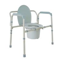 Drive Folding Bariatric Commode, No-Chip Composite Seat