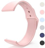 Sunnywoo 22mm Watch Silicone Watch Band Strap with Quick Release Pins Compatible with Samsung Galaxy Watch (46mm) /Gear S3 Classic/Frontier/Asus Zenwatch 2 and All The 22mm Width Smart Watch Lugs