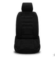 GAOFEI 12-Volt Heated Seat Cushion with 3-Way Temperature Controller, Single seat Mystery Black