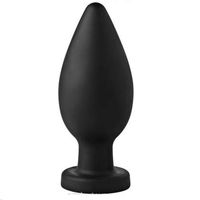 7" XL Silicone Great Anal Pl-Ü'G Black