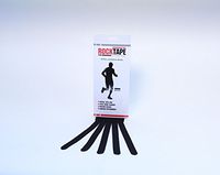 RockTape Kinesiology Tape, Recovery Edema Patches, Ideal for Bruising, Pain Relief & Muscle Injury, 20 Pre-Cut Strips, Black