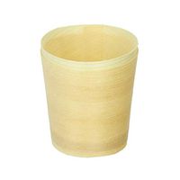 Mini Wooden Cup (Case of 1000), PacknWood - Bulk Case of Biodegradable Wood Holder Cups (1 oz, 1.5" x 1.6") 210BBCUP4