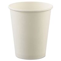 SCCU508NU Uncoated Paper Cups, 8 oz, Hot, White