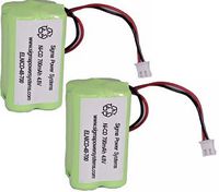 SPS Brand 4.8V 700mAh Rechargeable Replacement Battery for Emergency Light Simkar 6600012 (2 Pack)