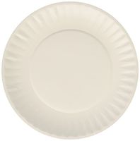 AJM Packaging Corporation : Paper Plates, Green Label, 6" Plate, 1000/CT, White -:- Sold as 2 Packs of - 100 - / - Total of 200 Each