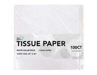 100 CT White 17GSM (Thicker, Durable & Crispy) Premium Quality Tissue Paper (White)
