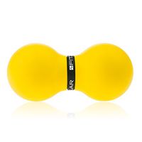 Lana Peanut Massage Ball, Soft Silicone, Plantar Fasciitis, deep Tissue Foot, Back Shoulder Leg Muscles, Yoga Muscle Fascia Release Physical Therapy (Color : Yellow)