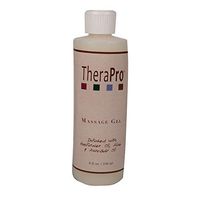 Massage Gel by TheraPro - Infused with Sunflower Oil, Aloe & Avacado Oil - Unscented, Hypoallergenic - Superior Glide & Gentle Friction - Swedish, Deep Tissue, Sports Massage - 8 oz