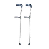 Alloeliey Safety Crutches Non-Slip, Aluminum Crutches are Light and Wearable, Crutches Handles are Ergonomic and Suitable for Elderly Rehabilitation,silverB