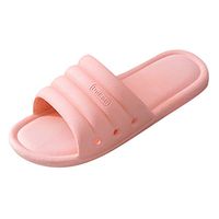 Emimarol Shower Sandals Women Bathroom Slippers Non-Slip Indoor Home House Beach Shoes Soft Lightweight House Shoes Pink