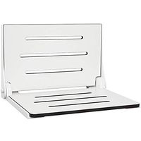 Seachrome SHAF-185155-PWS-S-WT Lifestyle & Wellness Lift-Assist Shower Seat, Silhouette High Back, Powder Coated White