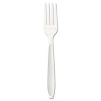 SOLO HSWF0007 Impress Heavyweight Full-Length Polystyrene Cutlery, Fork, White, 1000/Carton
