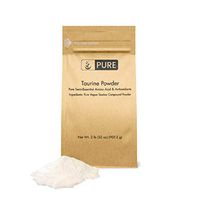 Taurine Powder (2 lbs, 1,000 mg per Serving) by Pure Organic Ingredients, 100% Pure, Vegan-Friendly & Gluten-Free, Heart Healthy*, Boosts Energy* & Athletic Performance*, Eco-Friendly Packaging