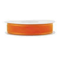 Homeford Satin-Edge Sheer Organza Ribbon, 25 Yards (7/8-Inch, Orange)