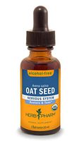 Herb Pharm Certified Organic Oat Seed Liquid Extract for Nervous System Support, Alcohol-Free Glycerite, 1 Ounce