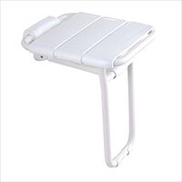 Bathroom Folding Wall-mounted Seat Entrance Hallway To Change Shoes Stool Bathroom Shower Chair Disabled Pregnant Women Elderly ABS Non-slip Bath Stool, Max 150kg (Color : White)