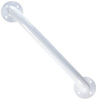 Essential Medical Supply Attractive Pure White Enamel Grab Bars for The Shower or Tub, 12 Inch