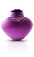 Urns In Style Hand Blown Glass Cremation Urn - Amethyst Sky