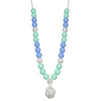 Munchables Stardust Sensory Chew Necklace for Girls - Chewable Jewelry for Girls (Mint)