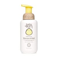 Baby Bum Shampoo & Wash | Tear Free Foaming Soap for Sensitive Skin with Nourishing Coconut Oil | Fragrance Free | Gluten Free and Vegan | 12 FL OZ