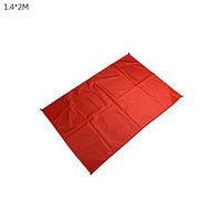 TbpersicwT Home bedroom carpet door mat, Solid Color Portable Outdoor Travel Waterproof Camping Picnic Mat Beach Blanket - Red 1.4x2M